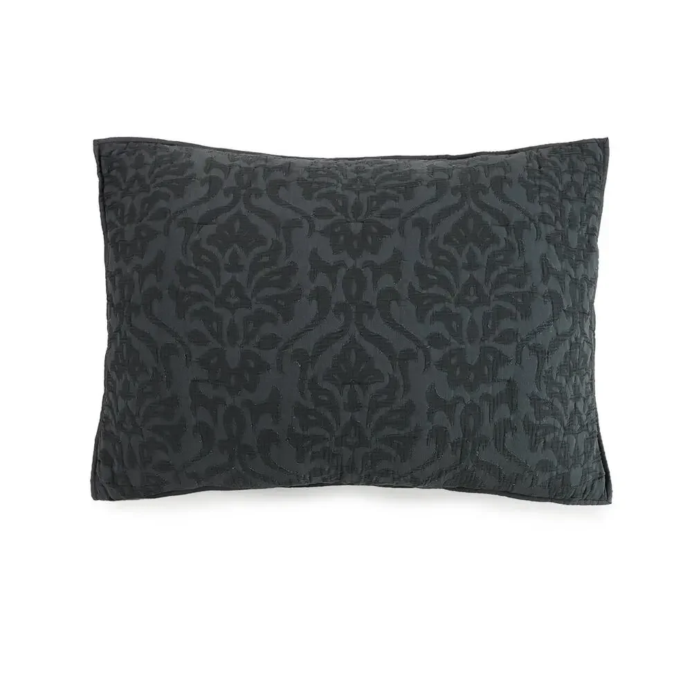 Better Homes & Gardens Jacquard Damask Shams (2)~ Gray